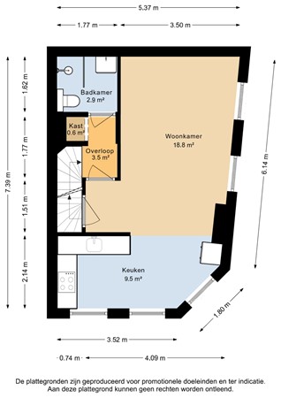 Floorplan - Carnisselaan 83B, 3083 HD Rotterdam